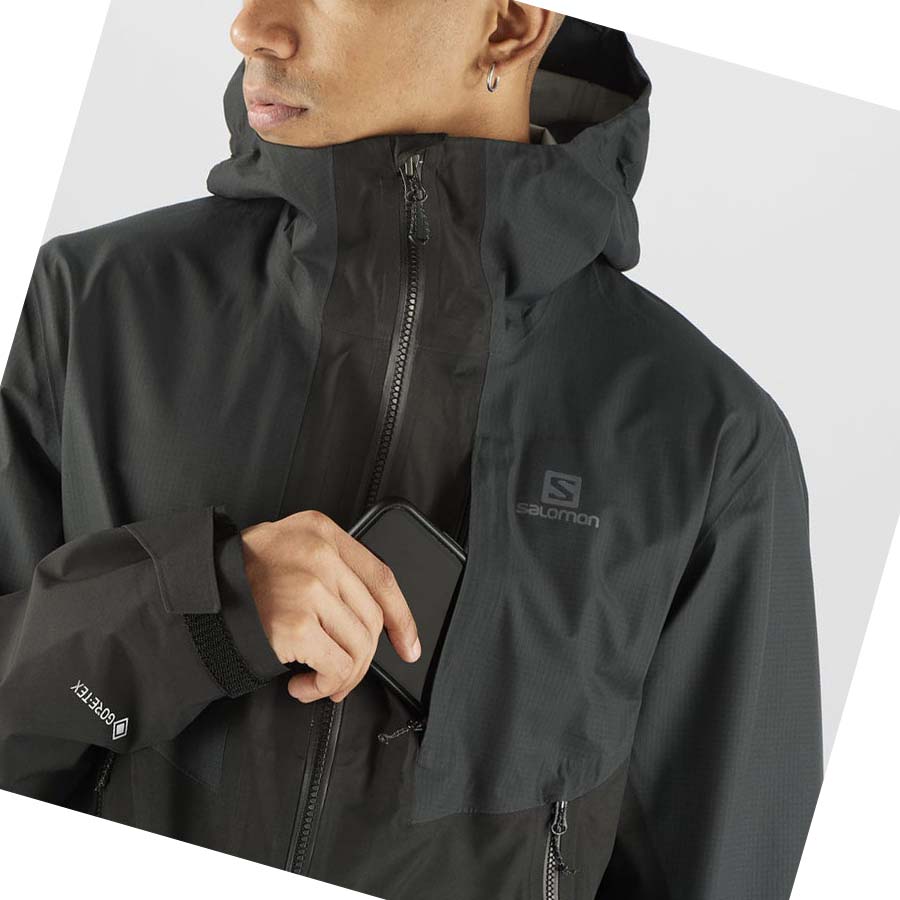 Chaquetas Salomon OUTLINE GORE-TEX HYBRID Hombre Negros | MX 3288AHK